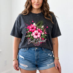 ETC Built Different Floral Vintage Tee