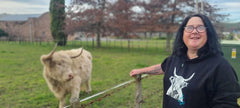 Highland Cow B & W Hoodie