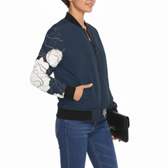 ETC Summer Peonies Bomber Jacket