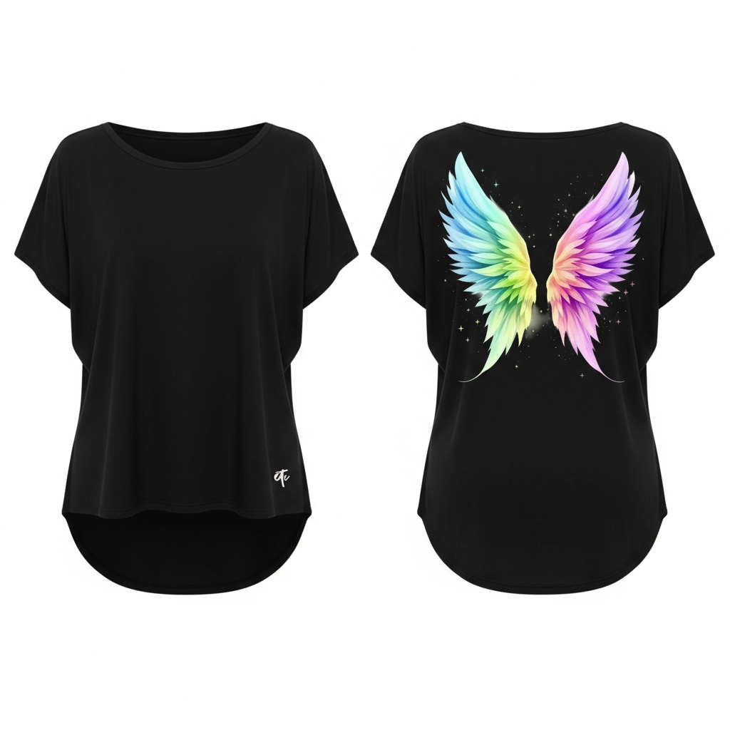 Rainbow Angel Wings Tee