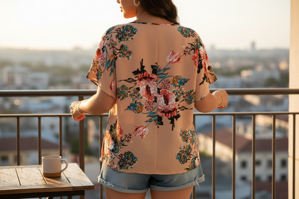 Black Friday Deal 1 - Floral Chiffon Tee