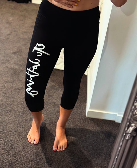 ETC Clothing 3/4 Leggings - Script