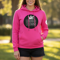 ETC Mum Boss Pink Cotton Hoodie