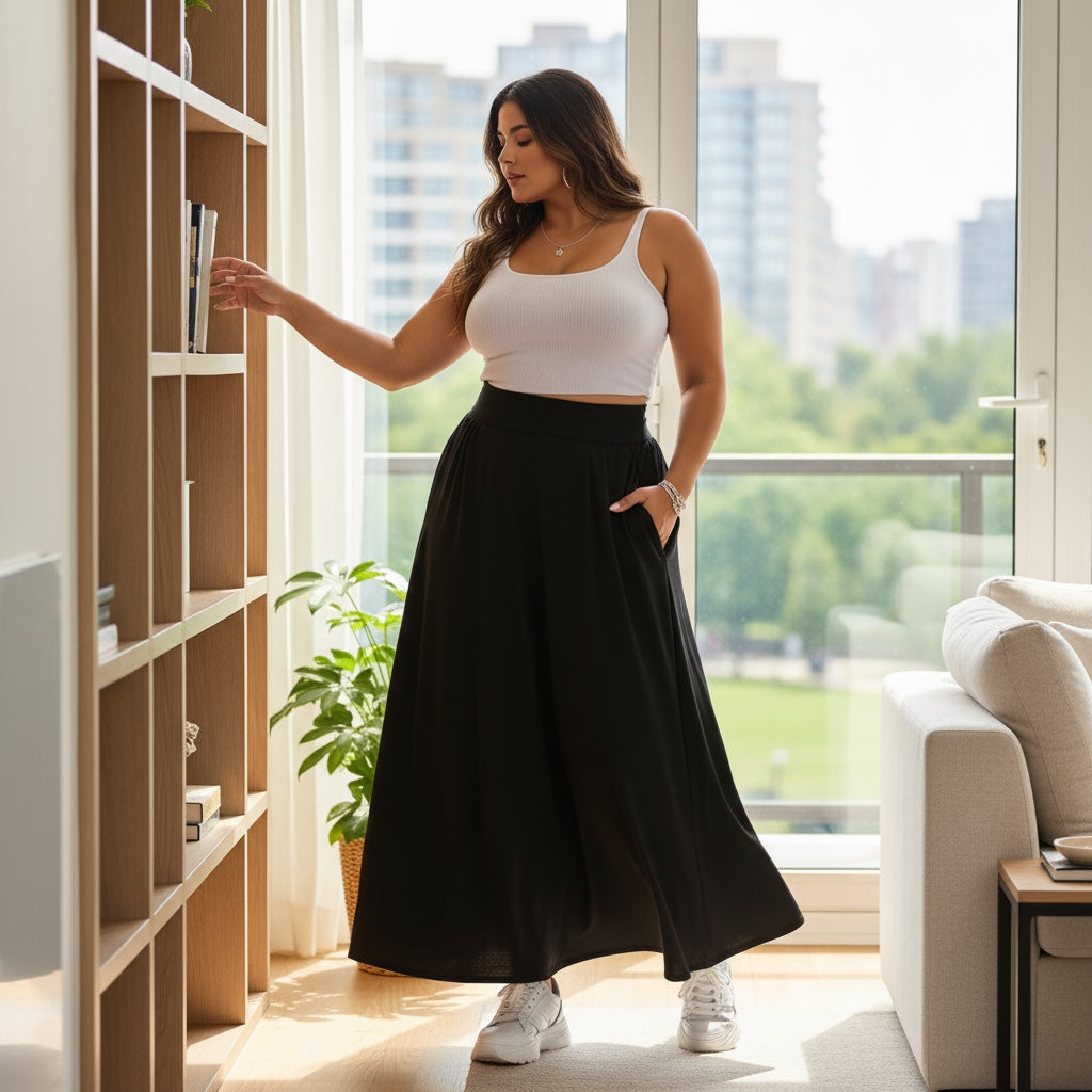 ETC Chiffon Summer Maxi Skirt