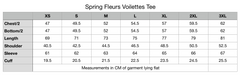 ETC spring fleurs violettes chiffon tee
