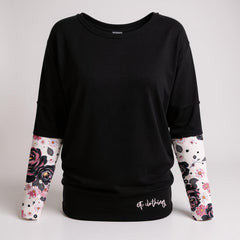 FLORAL POWER HOURS BATWING TEE *Second Shipment