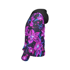 ETC Neon Floral Puffer Jacket