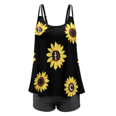 ETC Sunflower Plus Size Tankini Set