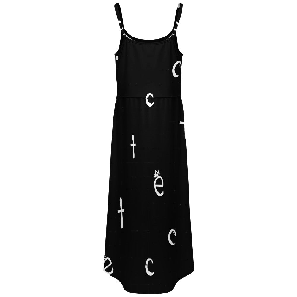 ETC Spaghetti Strap Split Dress
