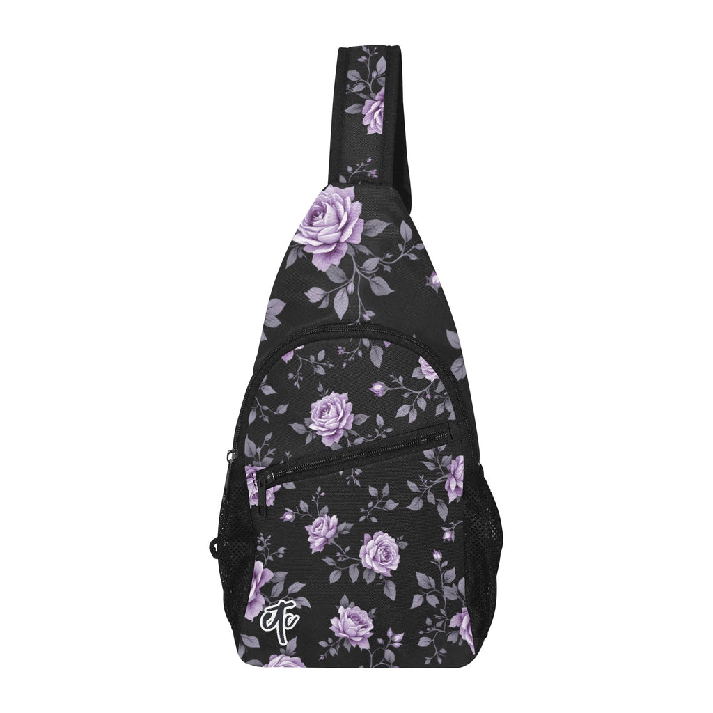 ETC Fleur Violettes Cross Body Bag