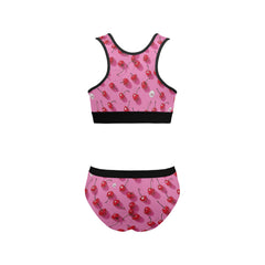 ETC Pink Cherries Bra Set