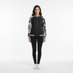 ETC Mono Floral Bomber Jacket