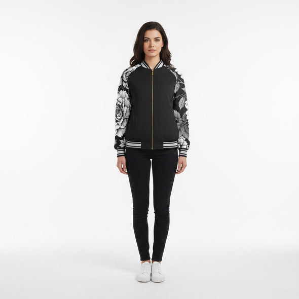 ETC Mono Floral Bomber Jacket
