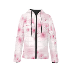 ETC Pink Floral Bloom Puffer Jacket