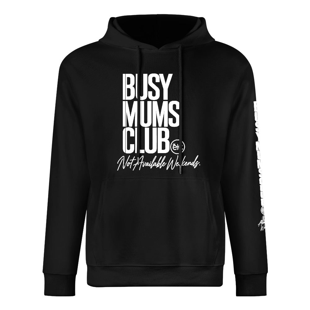 ETC Busy Mums Club Cotton Black Hoodie