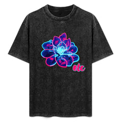 ETC Neon Floral Vintage Cotton Tee