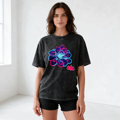 ETC Neon Floral Vintage Cotton Tee