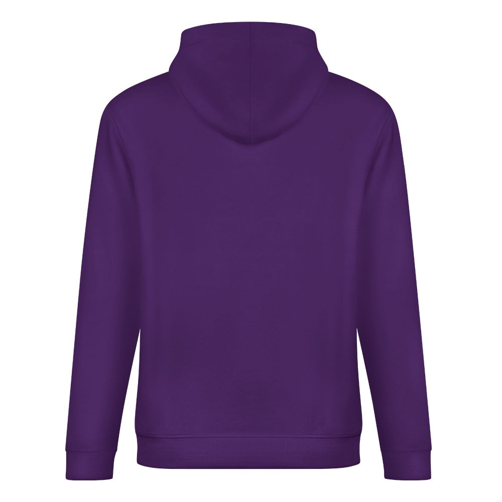 ETC Purple Floral Cow Cotton Hoodie