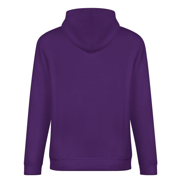 ETC Purple Floral Cow Cotton Hoodie