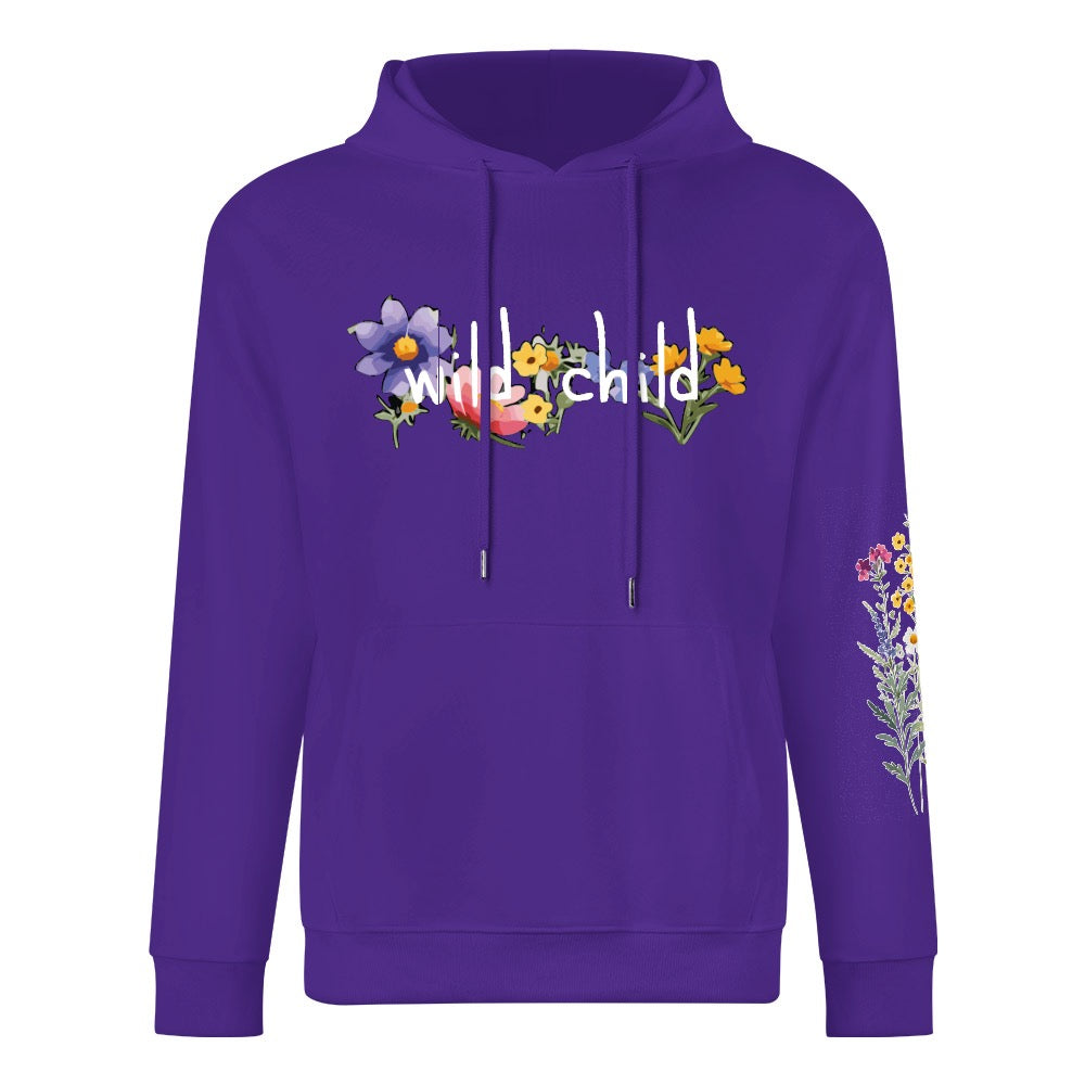 ETC Wild Child Purple Cotton Hoodie