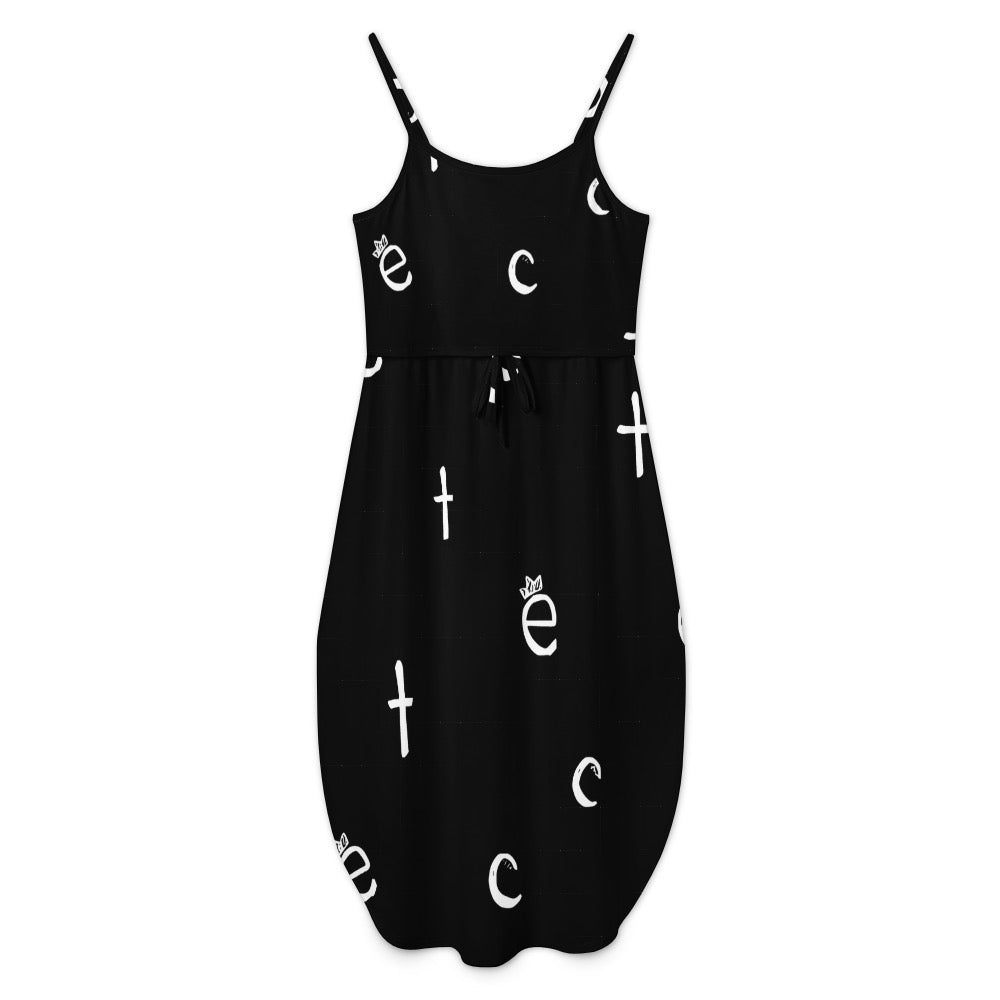 ETC Spaghetti Strap Split Dress