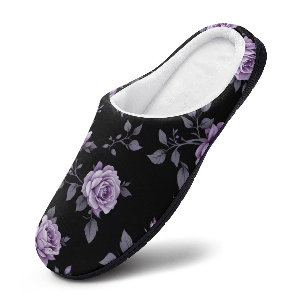 ETC Fleur Violette Cotton Slippers