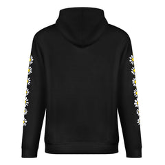 ETC Daisy Black Cotton Hoodie