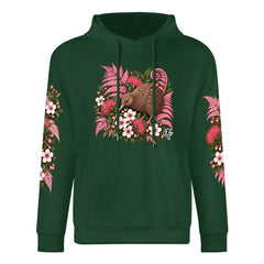 ETC Pink Fern Kiwi Limited Edition Forest Green Hoodie