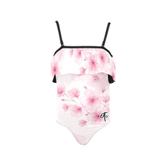ETC Pink Bloom Girls Swim Suit