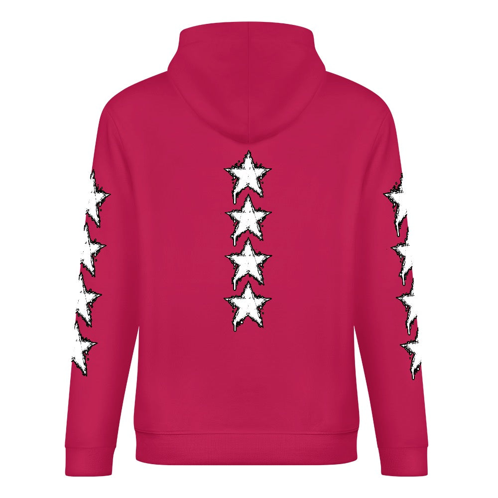 ETC Hot Star Deep Pink Cotton Hoodie