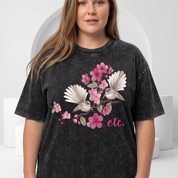 ETC Floral Fantail Vintage Cotton Tee