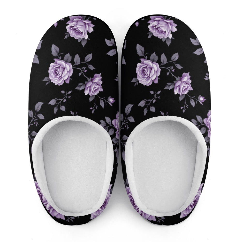 ETC Fleur Violette Cotton Slippers