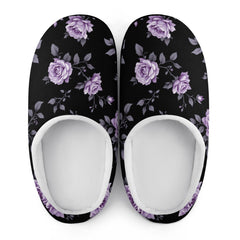 ETC Fleur Violette Cotton Slippers