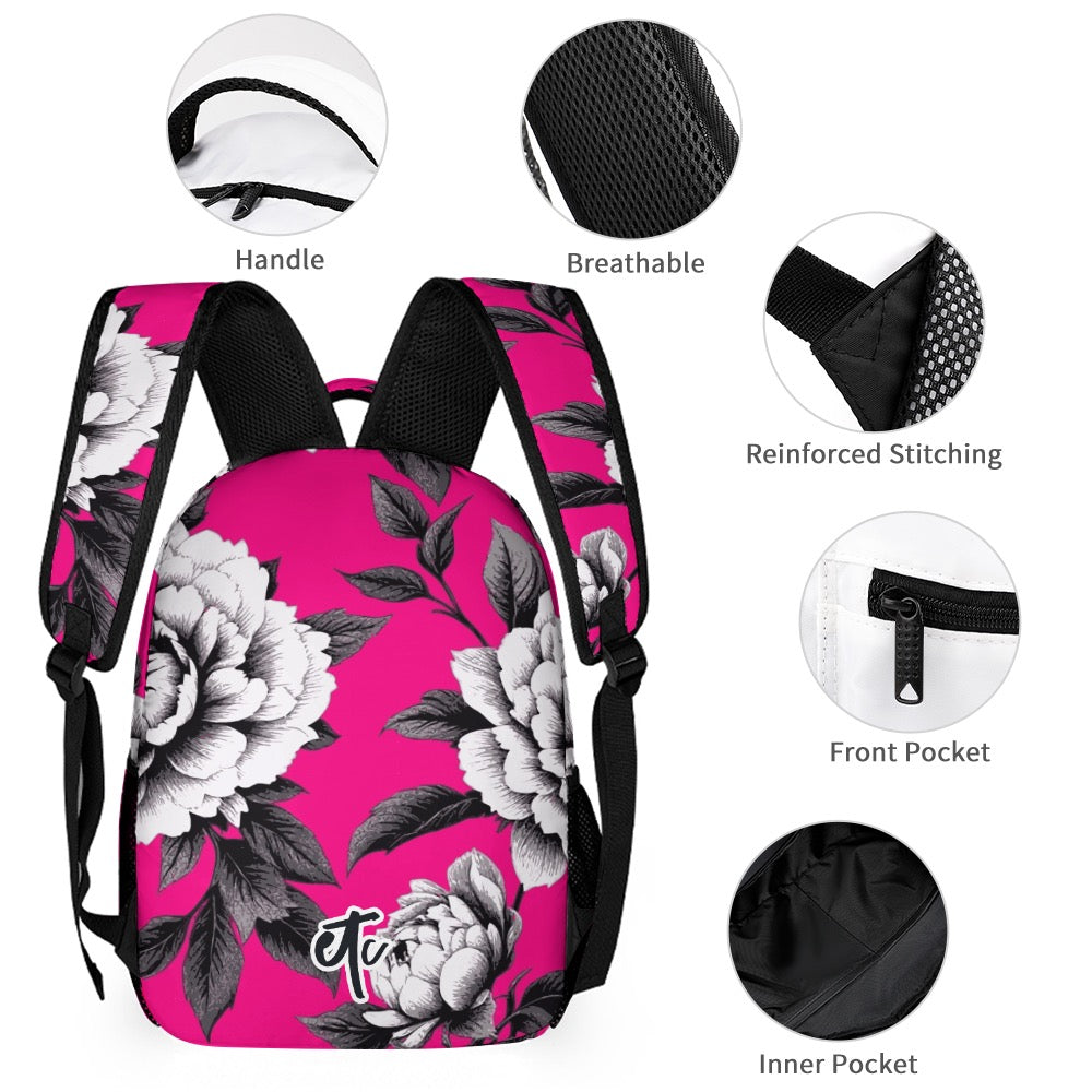 ETC Hot Pink Monochrome Floral 3 Piece Set