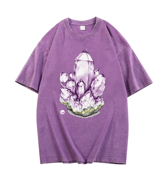 ETC Amethyst Purple Vintage Wash Tee