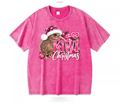 ETC Kiwi Christmas Vintage Tee Pink LIMITED EDITION - TONIGHT ONLY