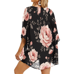 ETC Vintage Floral Kimono Throw
