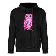 ETC Pink Owl Cotton Hoodie