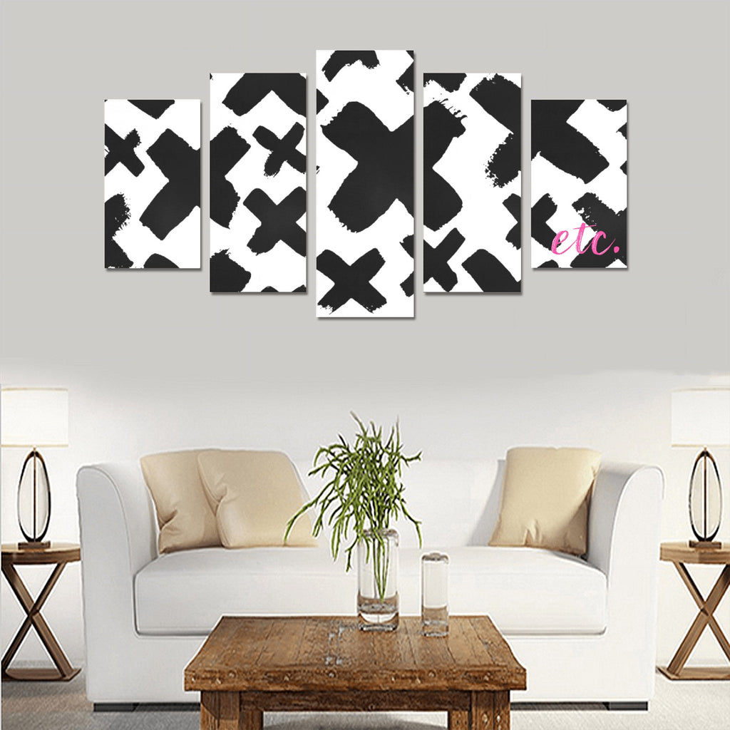 Canvas Wall Art Prints (No Frame) 5-Pieces/Set A