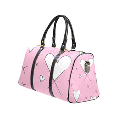 ETC Pink Heart 'x' Travel Bag