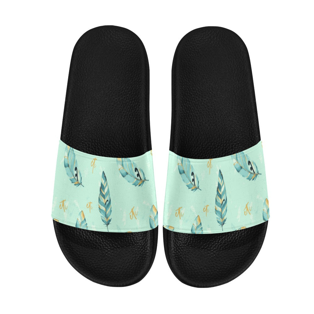 ETC Mint Feather Slides