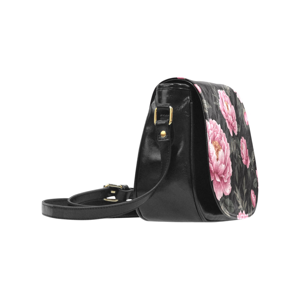 ETC Peonies Floral Saddle Bag (Small)