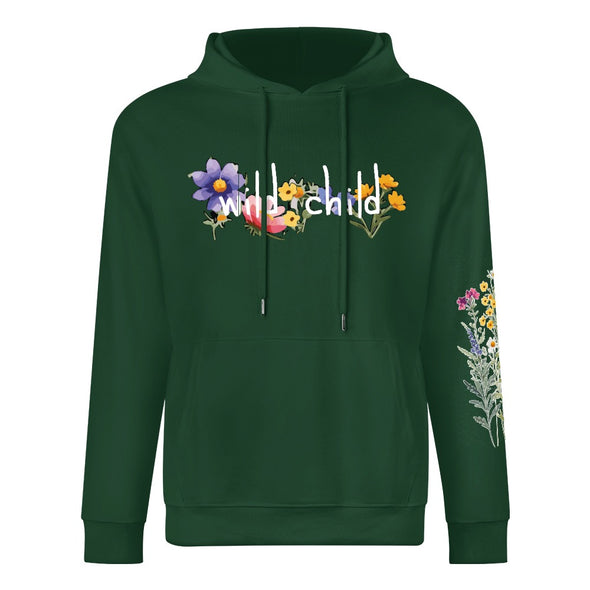 ETC Wild Child Forest Green Cotton Hoodie