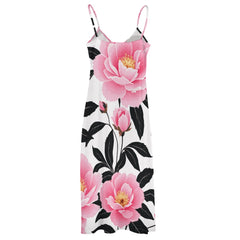 ETC Floral Strap Maxi Dress