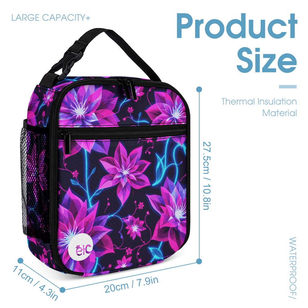 Neon Floral Back Pack Set
