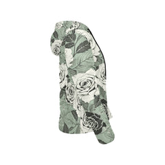 ETC Green Floral Hooded Puffer