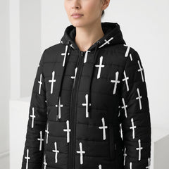 ETC 't' Winter Hooded Puffer Jacket