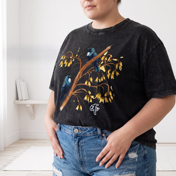 ETC Vintage Wash Kōwhai Tui Tee