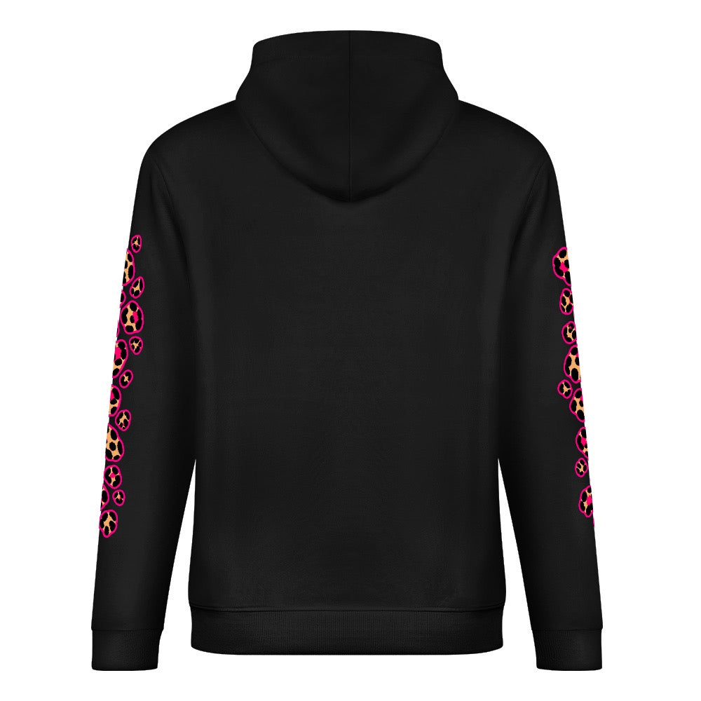 ETC Pink Leopard Cotton Hoodie
