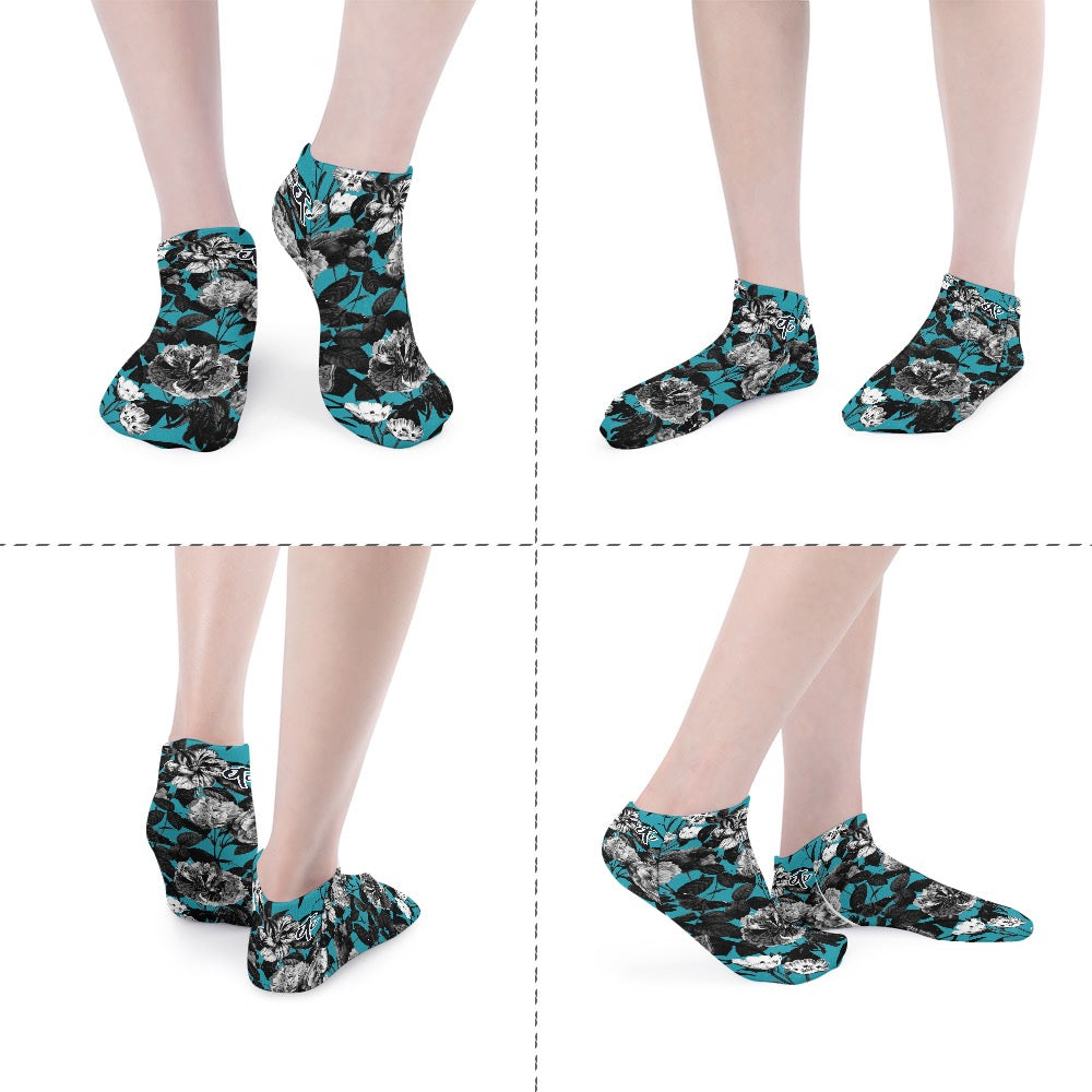 ETC  Blue Floral Butterflies Socks - 5 Pack